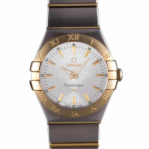 Omega Constellation White Dial Two Tone Band som90  621470