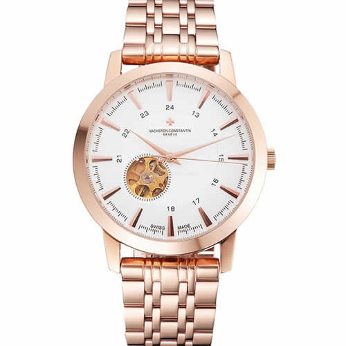 Vacheron Constantin Tourbillon White Dial Rose Gold Case And Bracelet